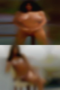 Cheerful naked woman and calm woman.